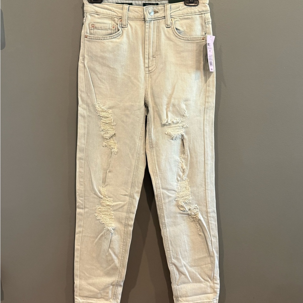 *BRAND NEW WITH TAGS* wild fable Size 00 Highest Rise Mom Jean Distressed